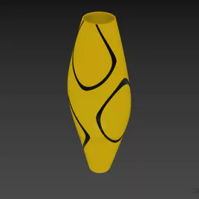 Color Ceramic Vase Pot 3d model