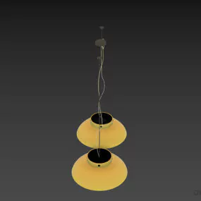 Pendant Lamp Vistosi ,dual Shade Bowl Shape 3d model