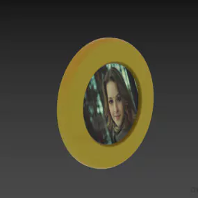 Circle Frame, Photo Frame 3d model