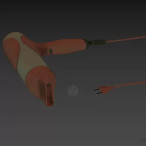 Wire Hairdryer 3d model