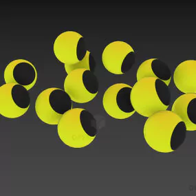 Sport Tennis Balls 3d model