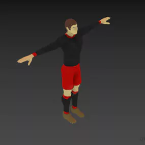 Messi Footballer 3d model