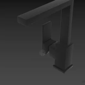Stainless Steel Faucet Kohlman 3d model