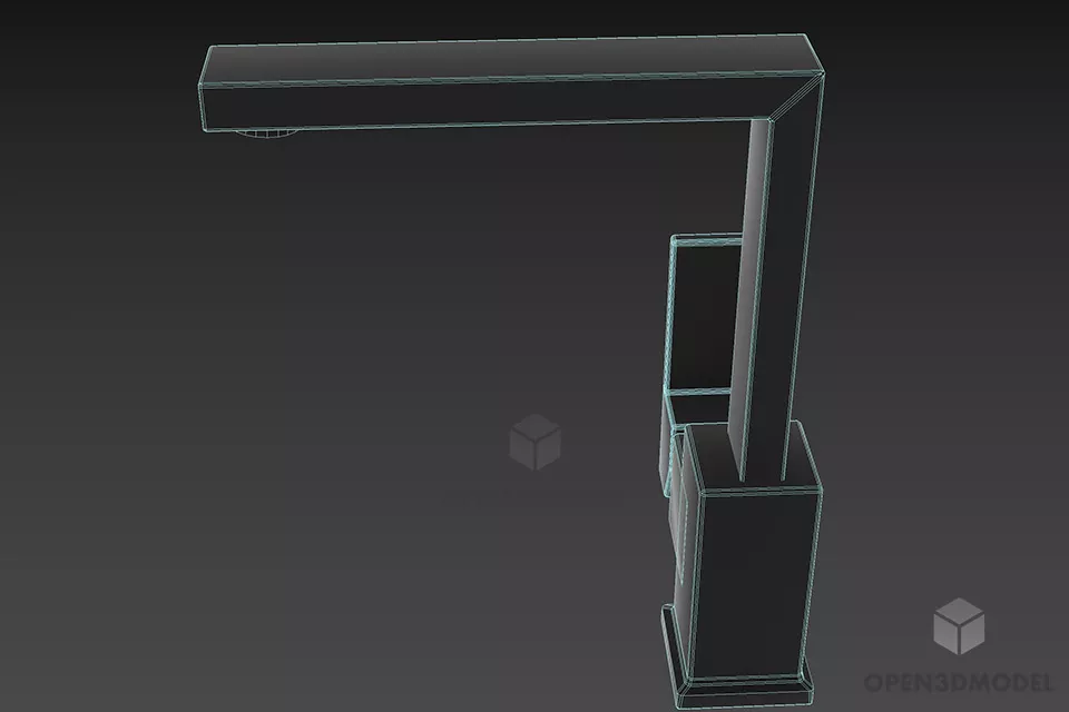 Stainless Steel Faucet Kohlman 3d model 3
