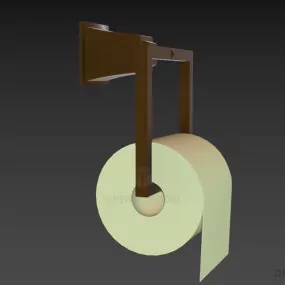 Toilet Holder Paper 3d model