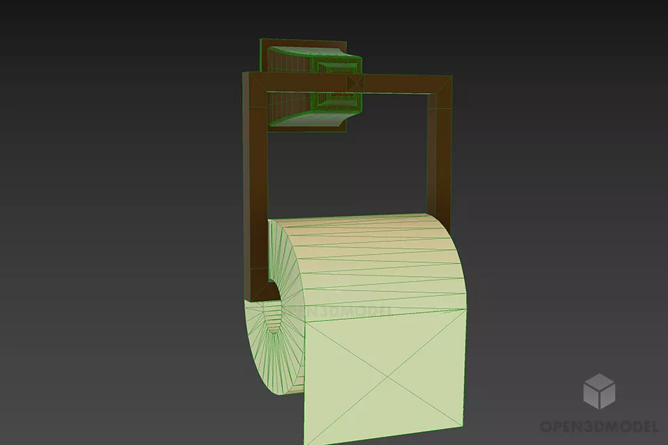 Toilet Holder Paper 3d model 3
