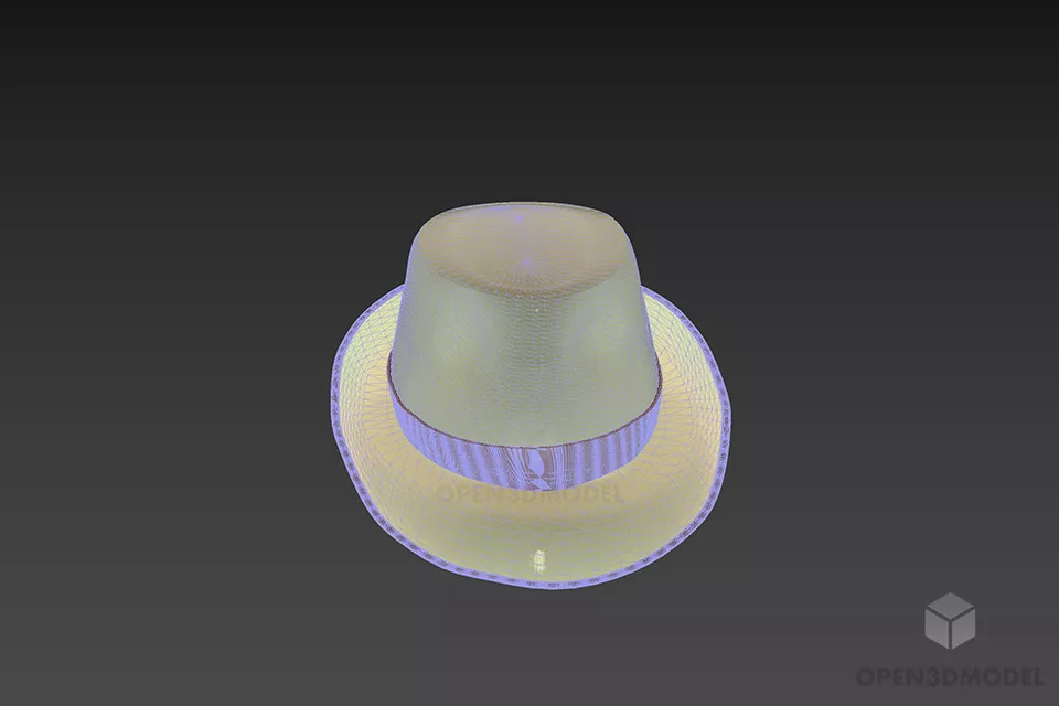 Vintage Man Hat 3d model 3