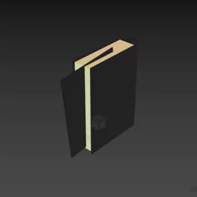 Book With A Card 3d model