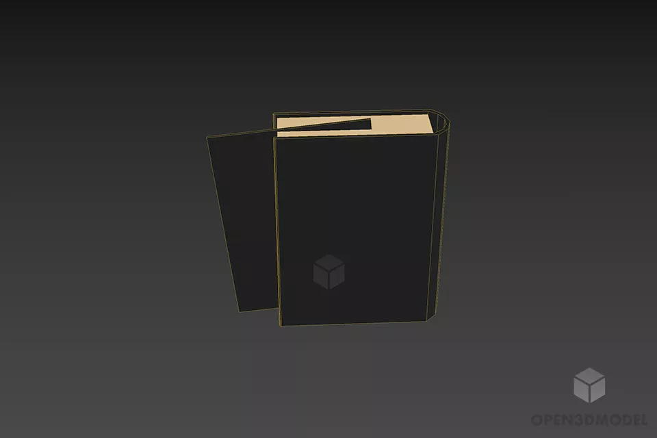 Book With A Card 3d model 3