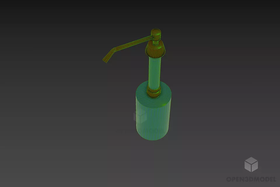 Bathroom Small Spray Bottle 3d model 2