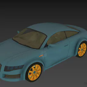 Audi Car Nuvolari, Sports Car 3d model