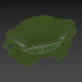 Glass Vase Shell Shape 3d model