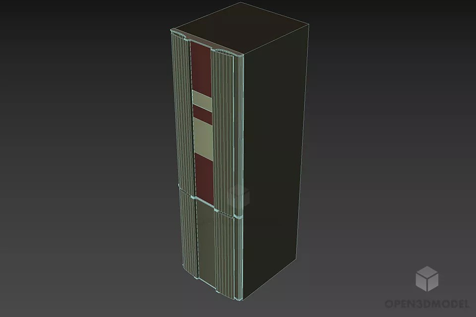 Kitchen Refrigerator Gorenje 3d model 2