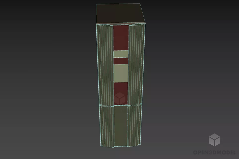 Kitchen Refrigerator Gorenje 3d model 3
