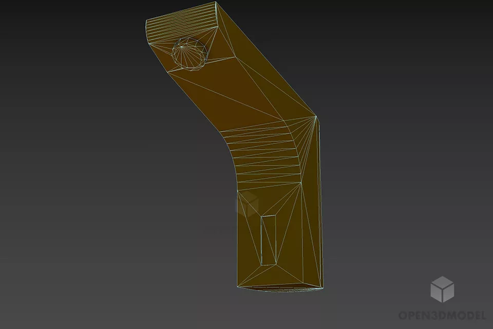 Stainless Steel Mixer Tap 3d model 2