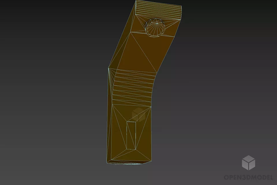 Stainless Steel Mixer Tap 3d model 3