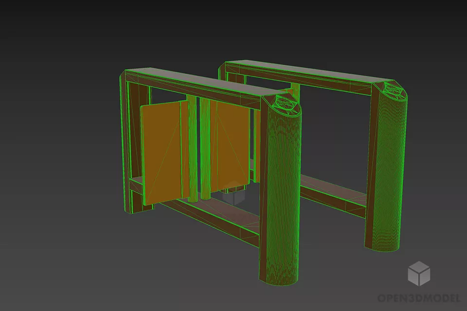 Turnstile Equipment 3d model 2