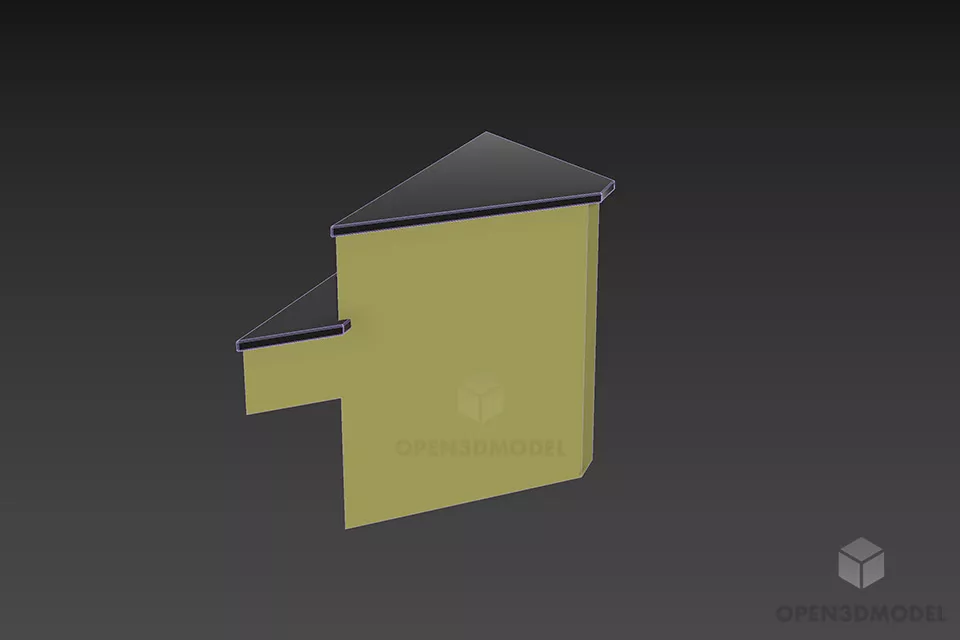 Stack Shelf Stair 3d model 3