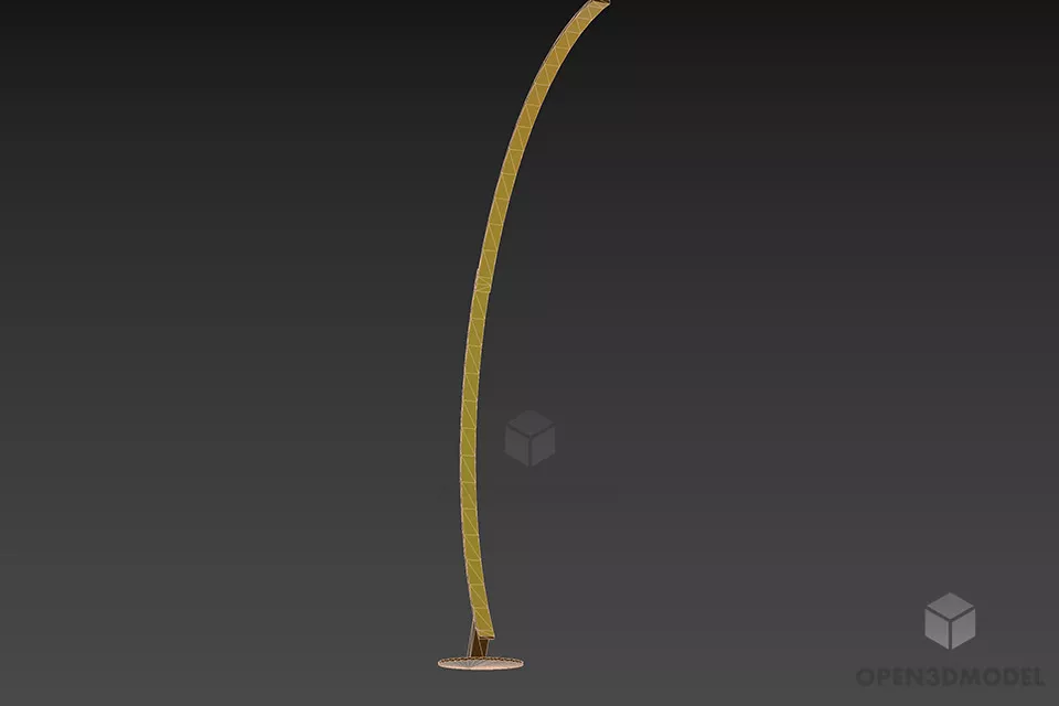 Modernism Curved Lamp 3d model 3