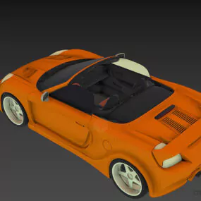 Convertible Car Toyota Mrs 3d model