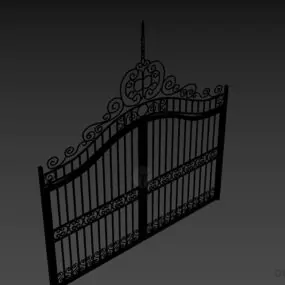 Villa Steel Gate 3d model