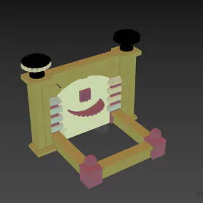 Asian Grave 3d model