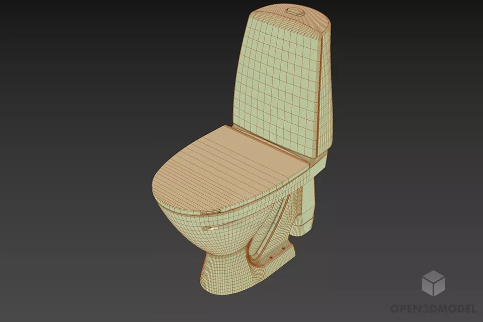 Toilet Sanitary Ceramic Material 3d model 2