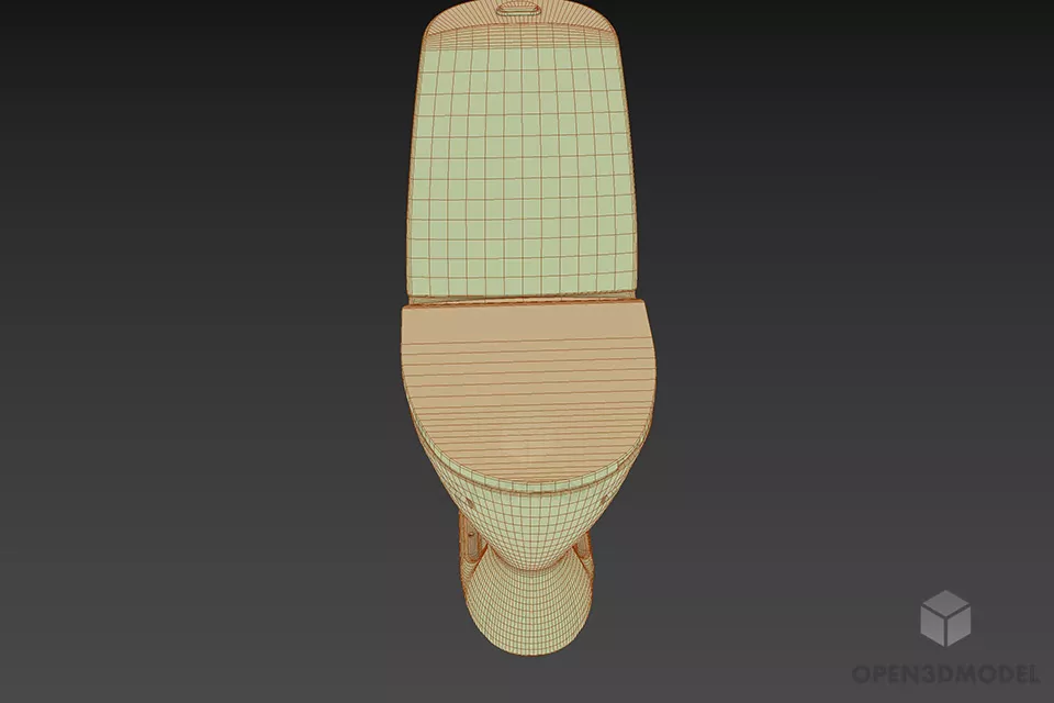 Toilet Sanitary Ceramic Material 3d model 3