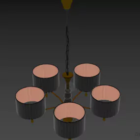 Glass Shade Pendant Lamp Viga 3d model