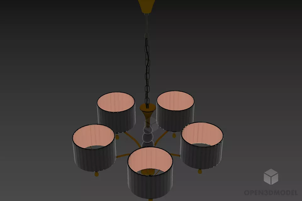 Pendant Lamp Retro Lamp Shade 3d model