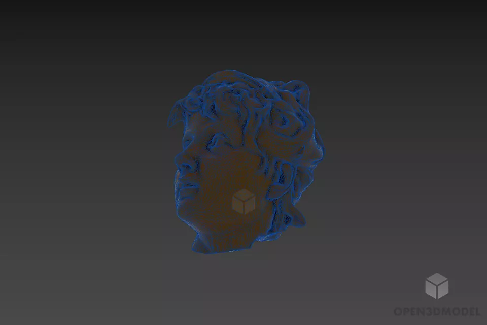 Greek Female Sculpture Head 3d model 3