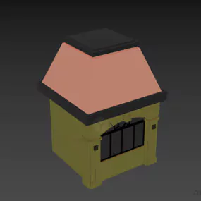 Outdoor Small House Garden Decoration 3d model