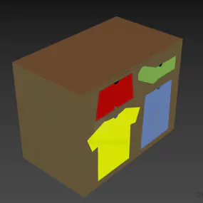 Toy Locker For Kid 3d model