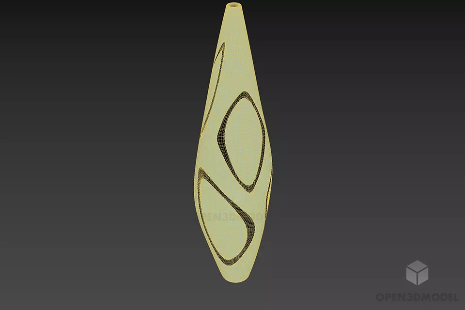 Thin Vase 3d model 2