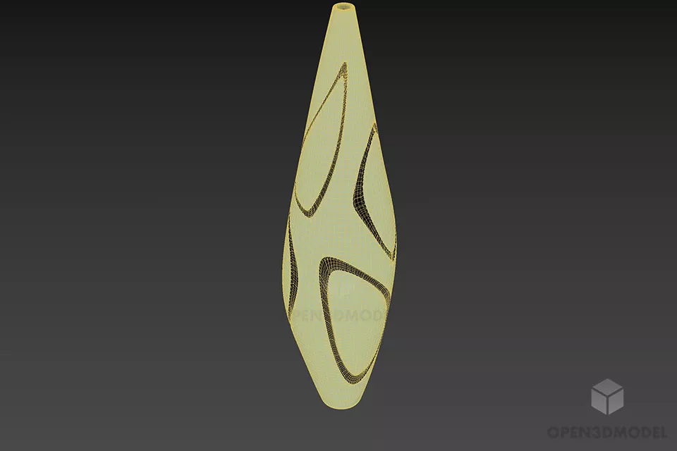 Thin Vase 3d model 3