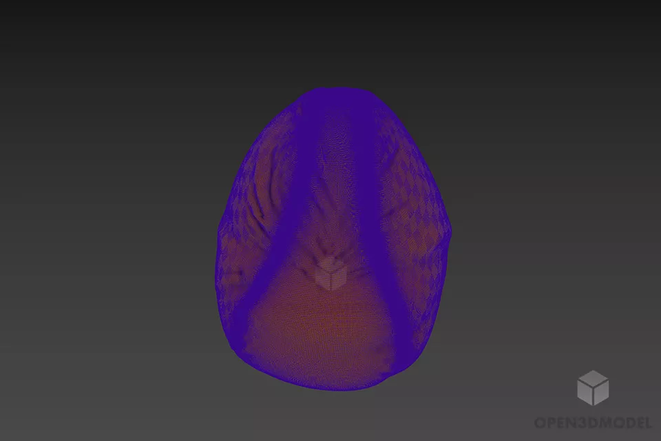 Bag Armchair Wrinkled 3d model 3