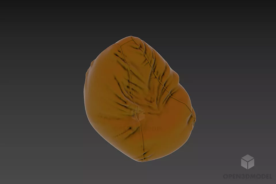 Wheel Armchair Without Back Panel 3d model