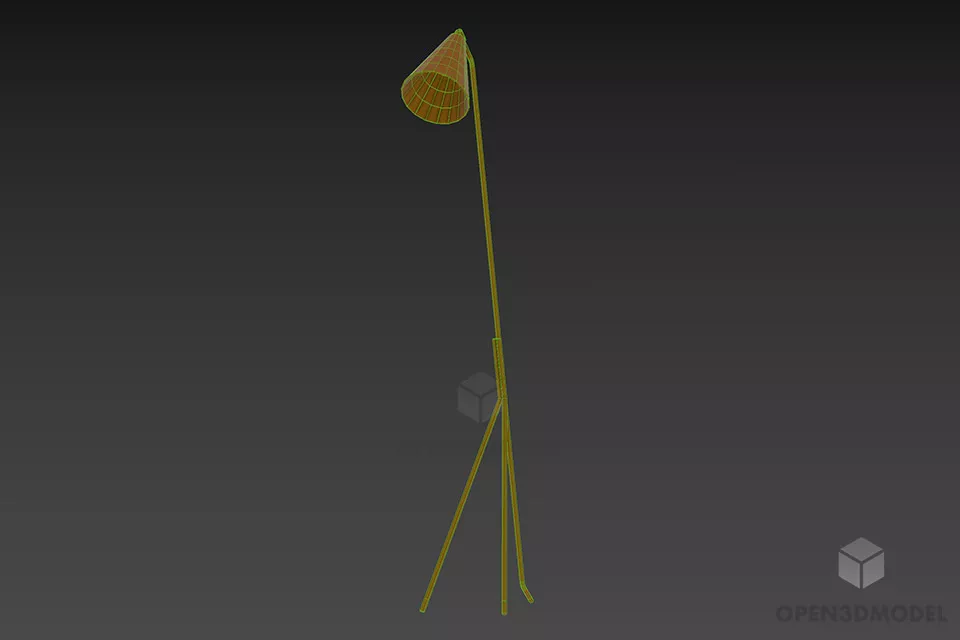 Table Lamp Gira Floor Lamp Ikea 3d model 2