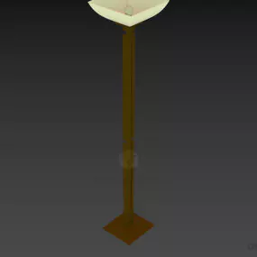 Floor Lamp Brass Stand 3d model
