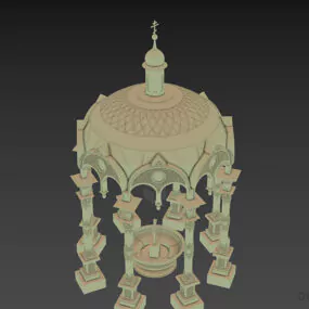 Islamic Classic Pavilion Building 3d model