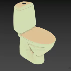 Standard Bathroom Sanitary Ceramic 3d model