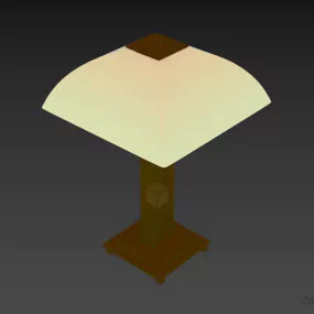 Elegant Hotel Table Lamp Antique Shape 3d model