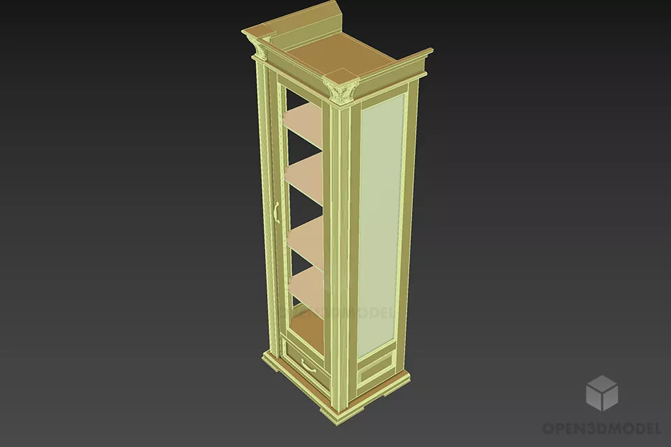 Showcase Shelf 3d model 2