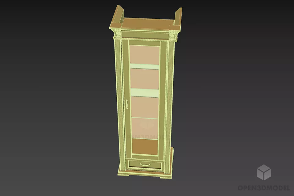 Showcase Shelf 3d model 3