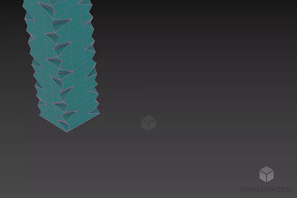 Vase Hand Cut Handcraft Decoration 3d model 2