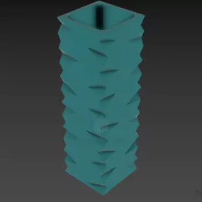 Vase Hand Cut Handcraft Decoration 3d model