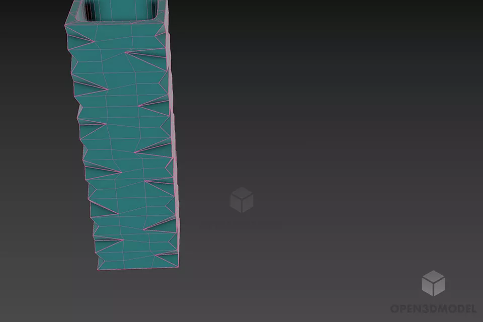 Vase Hand Cut Handcraft Decoration 3d model 3