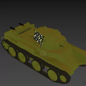 Ww2 Soviet Tank Bt7 3d model