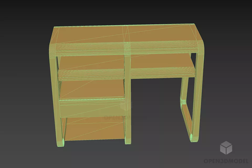 Furniture Rack Smooth Edge 3d model 3