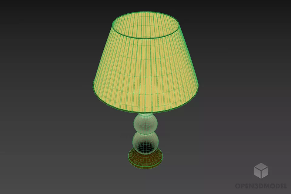 Table Lamp Jannor With Sphere Stand 3d model 2